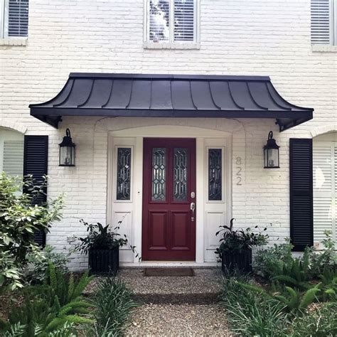 black metal awnings on houses|black door awnings exterior.